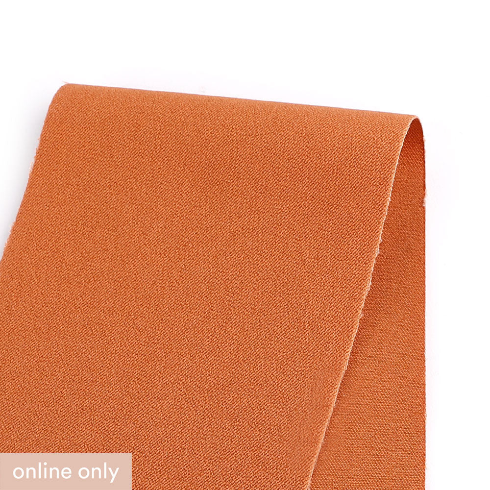 Stretch Cotton Twill Suiting - Pumpkin