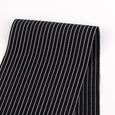 Pinstripe Stretch Viscose - Ink