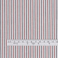 Stripe Cotton Shirting - Maroon / Ink