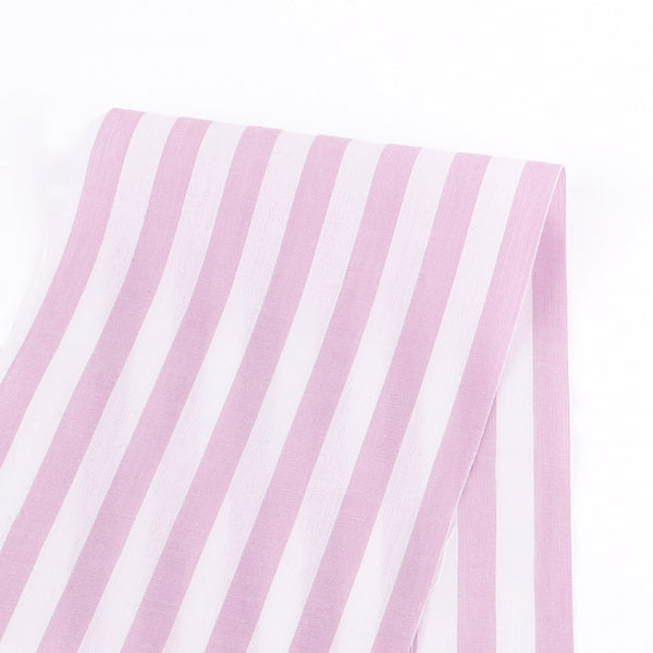 Med Candy Stripe Cotton - Foxglove