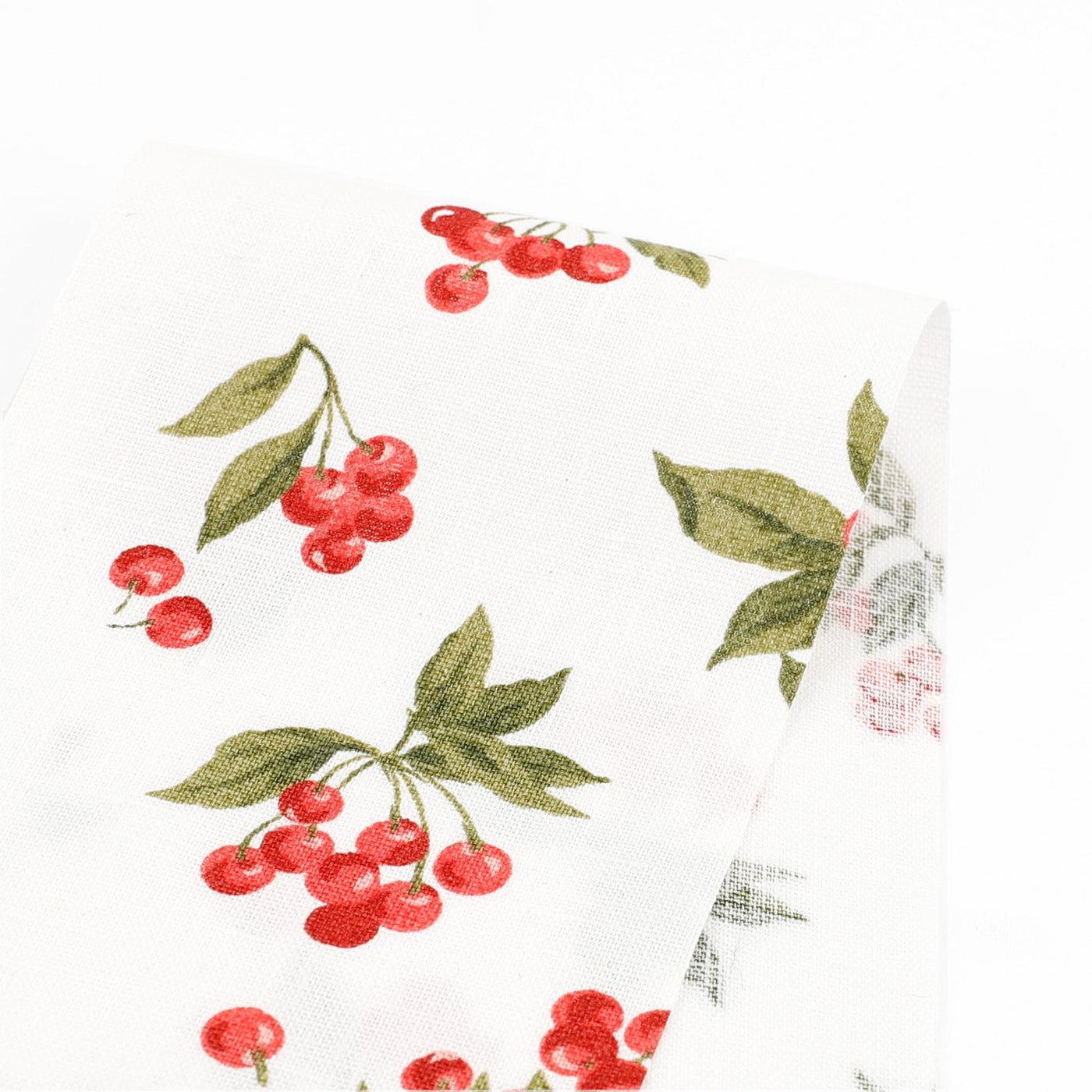 Ripe Cherry Linen - White / Red