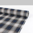 Plaid Cotton Twill - Dovetail / Navy