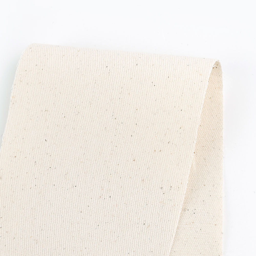 Upcycled Midweight Cotton Twill - Natural Fleck