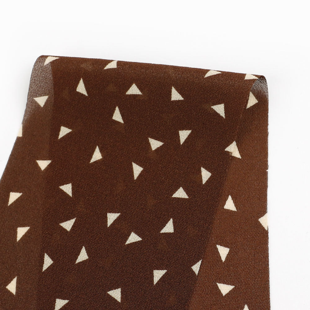 Sprinkle Triangles Viscose Georgette - Ganache