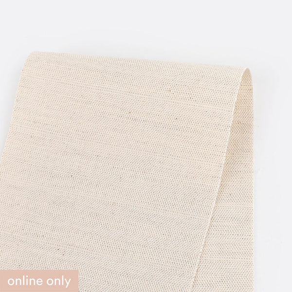 Weft Twill Stripe Linen / Cotton - Almond