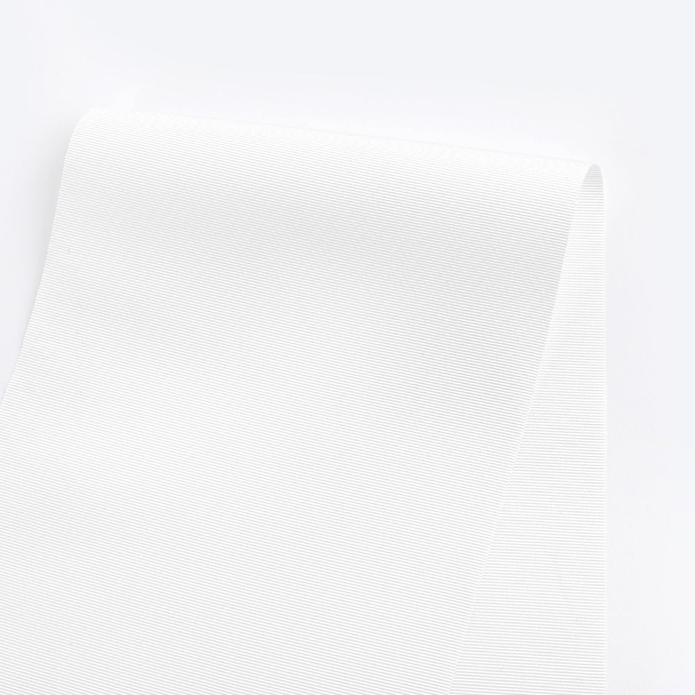 Poly Grosgrain - White