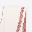 Midweight Warp Stripe Linen - Ivory / Red