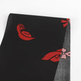 Hat Print Cotton / Rayon - Black / Red