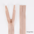Invisible Zips - 40cm - Vintage Blush