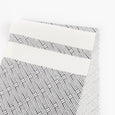Basket Stripe Print Poly - Off White